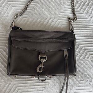 Rebecca Minkoff Dark Gray Leather Crossbody Bag